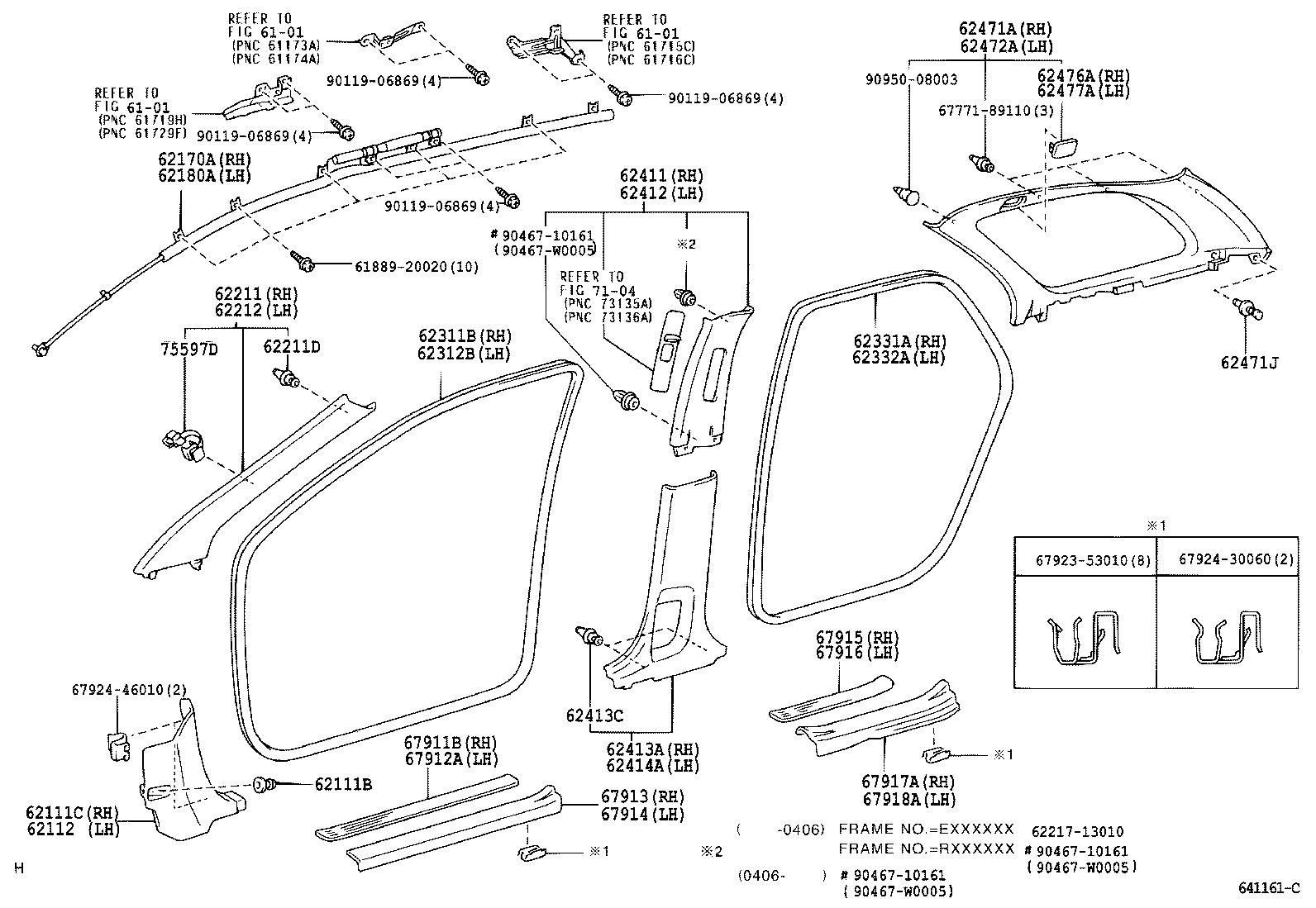 62170-02040 AIR BAG ASSY, CURTAIN SHIELD, RH product image