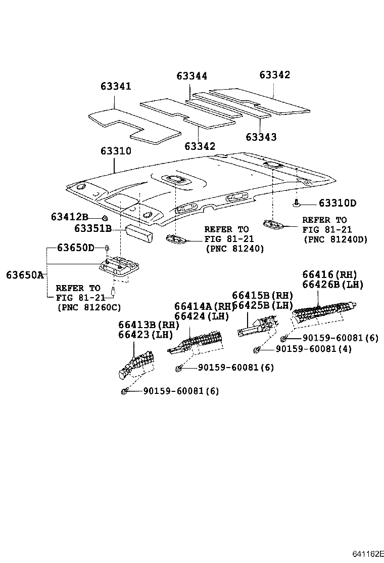 66415-35010 SPACER, SIDE RAIL, REAR NO.2 RH product image