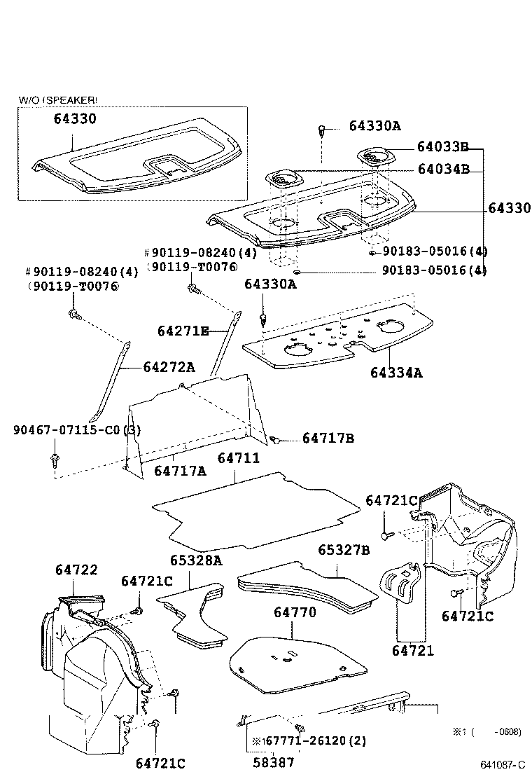 64770-0D080 COVER ASSY, SPARE WHEEL product image