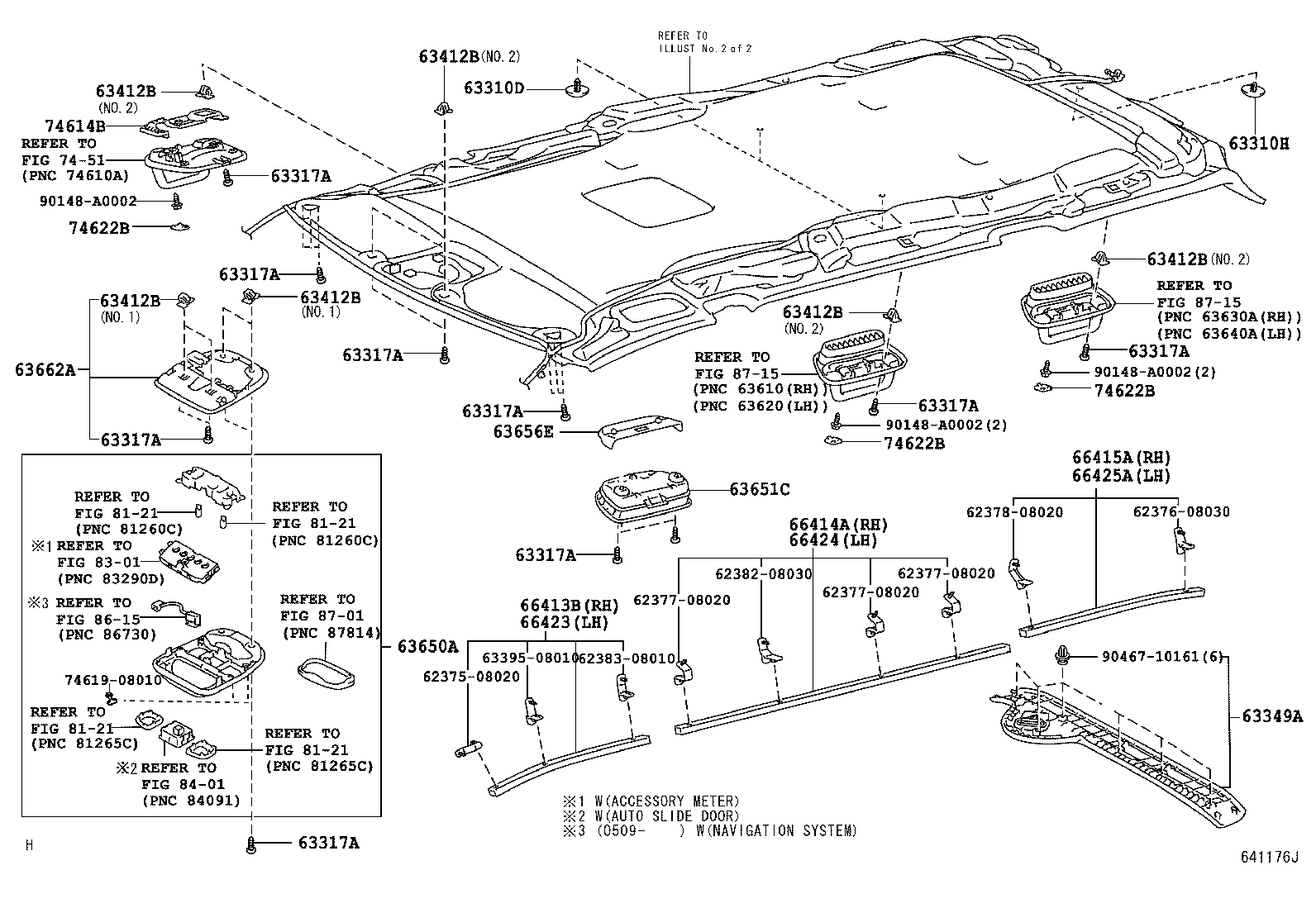 Toyota 63301-08321-A0 HEADLINING ASSY, ROOF