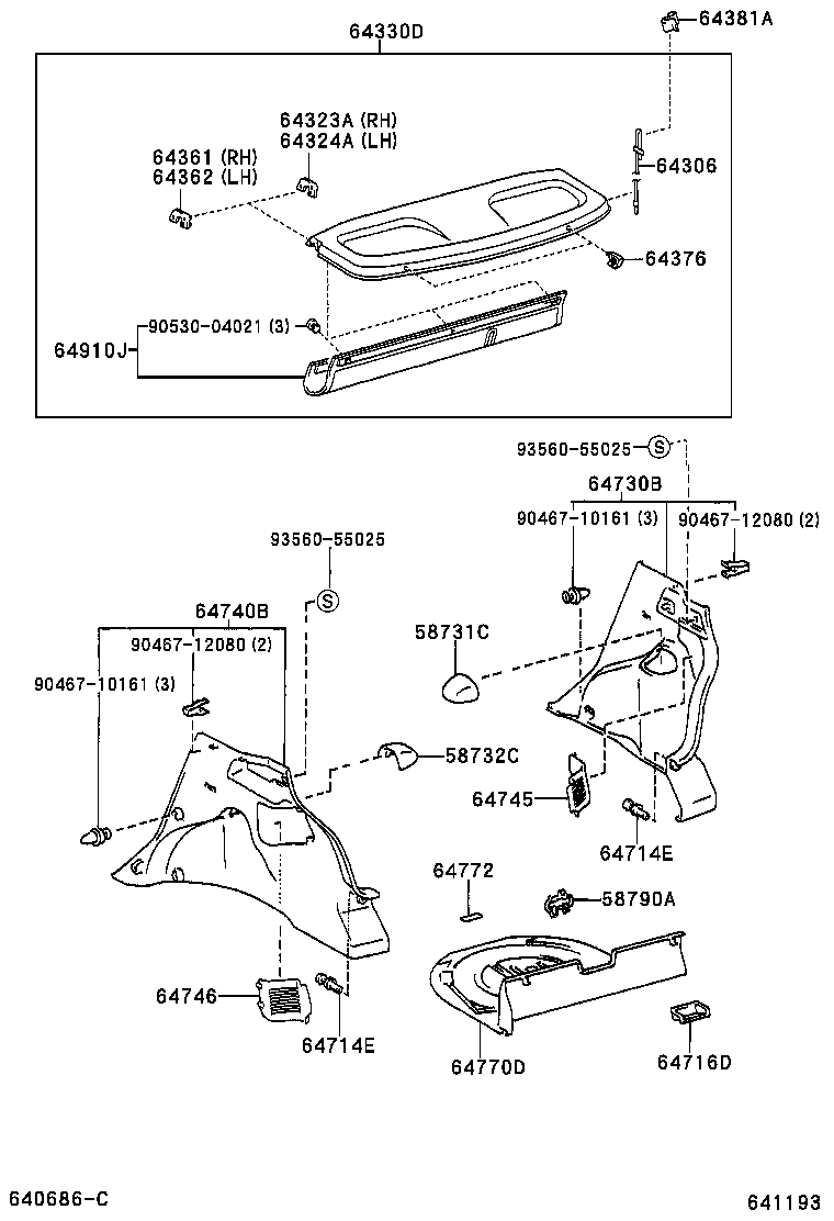 64772-52010 PAD, SPARE WHEEL COVER product image