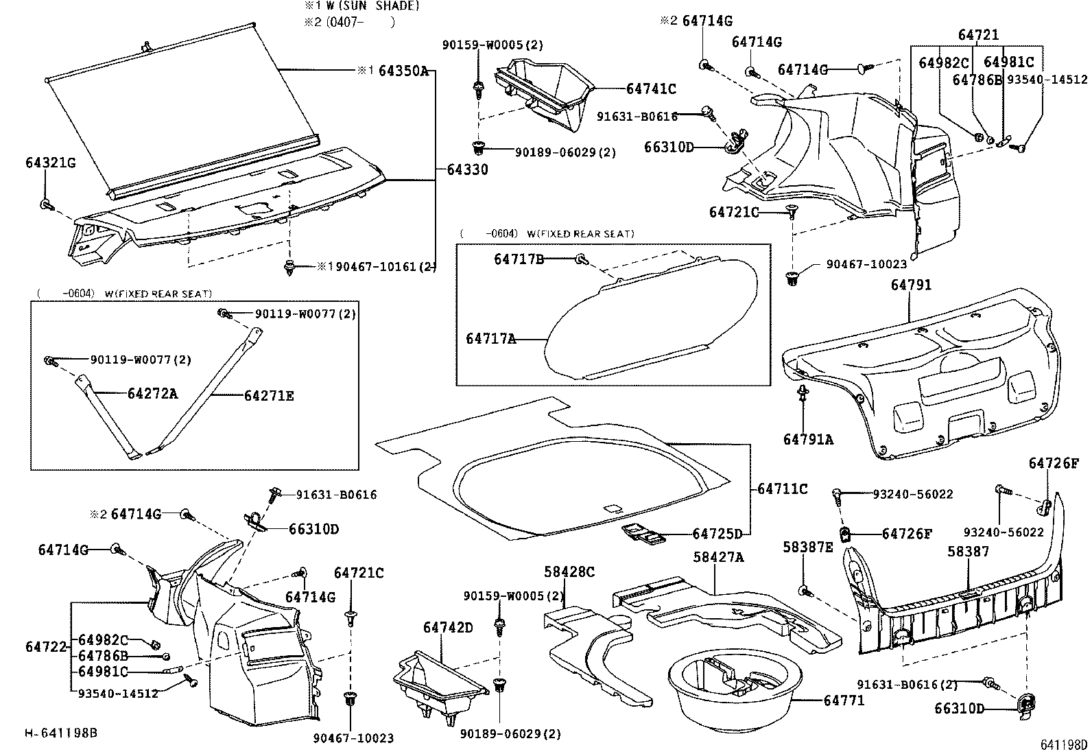 64330-05152 PANEL ASSY, PACKAGE TRAY TRIM product image
