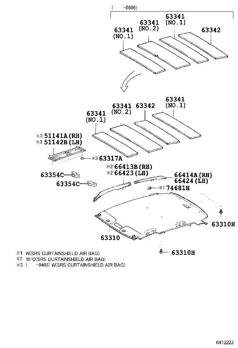 Toyota 63306-52080-B0 TRIM SUB-ASSY, SUNSHADE