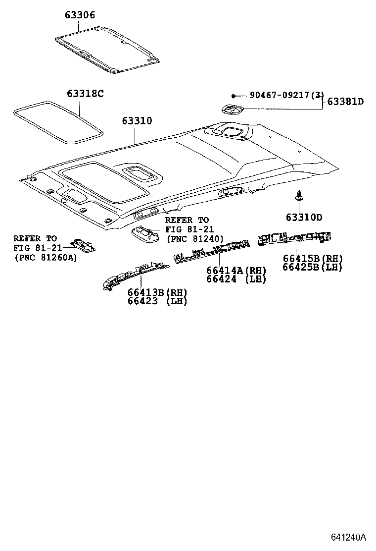 66423-21010 SPACER, SIDE RAIL, FRONT LH product image