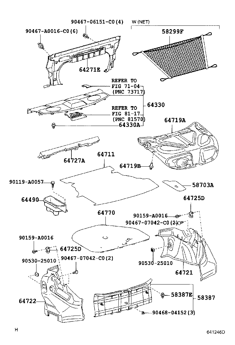 Toyota 58387-AA030-C0 PLATE, REAR FLOOR FINISH