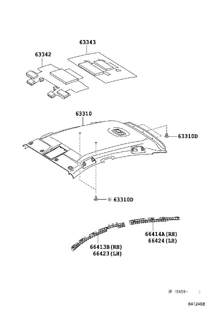 66423-47030 SPACER, SIDE RAIL, FRONT LH product image