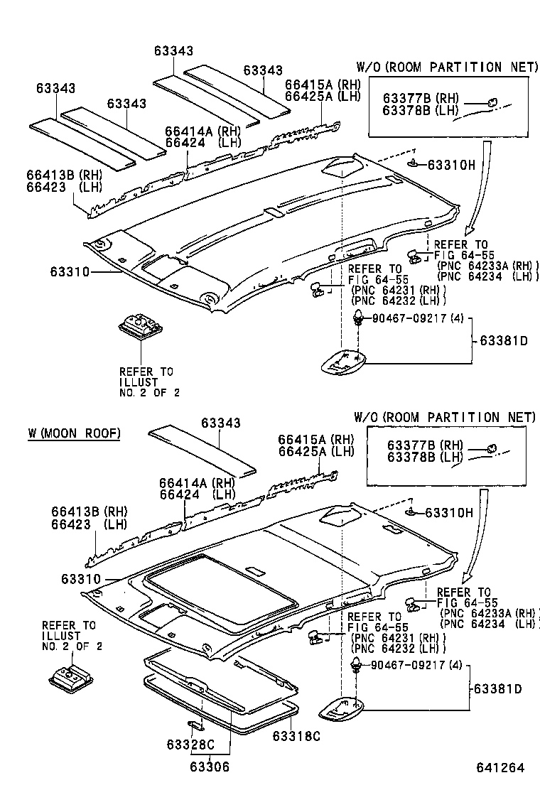 63650-0W021-B1 BOX ASSY, ROOF CONSOLE product image