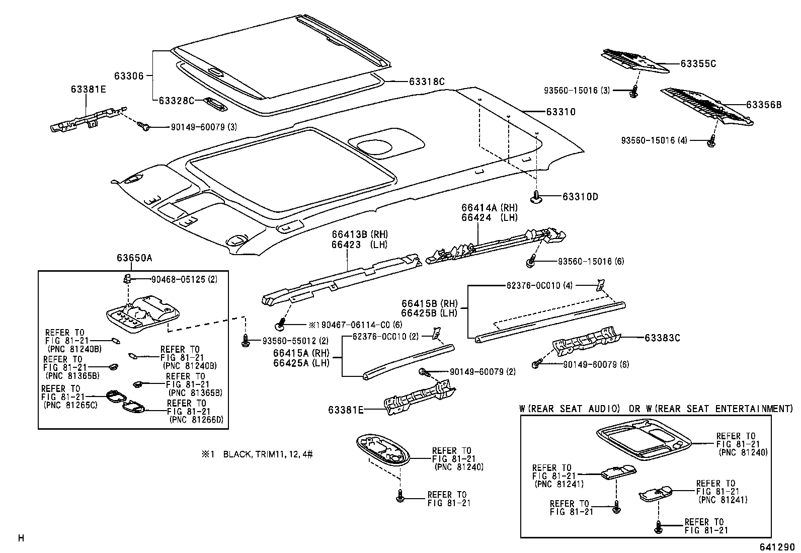 66415-0C080 SPACER, SIDE RAIL, REAR NO.2 RH product image