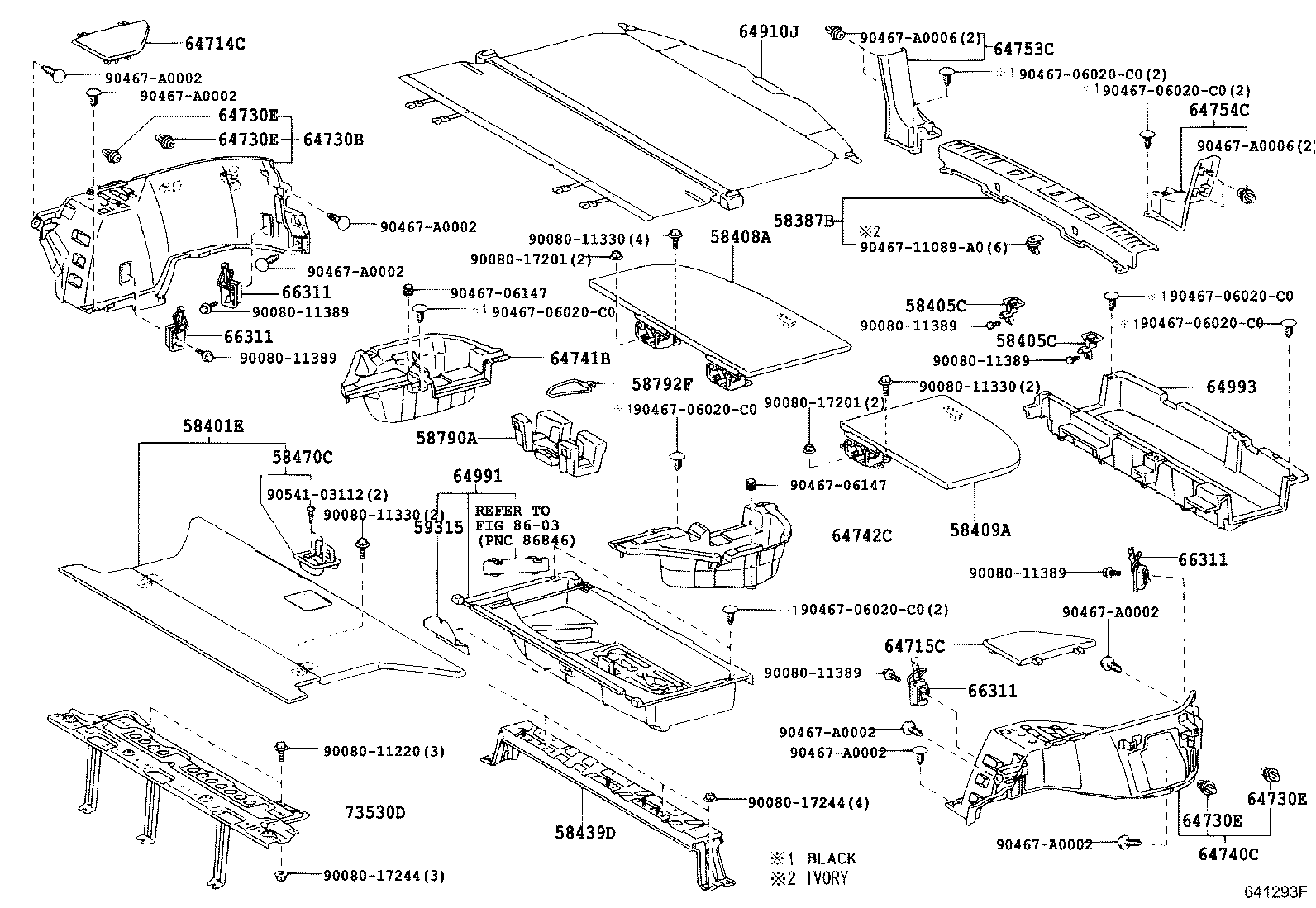 Toyota 58387-0E010-C0 PLATE, REAR FLOOR FINISH