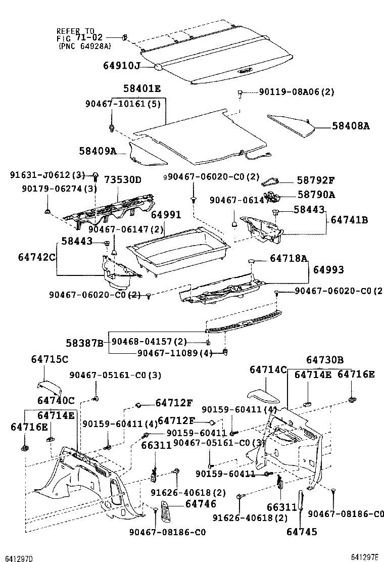 58409-48060-C0 BOARD SUB-ASSY, DECK, NO.3 product image