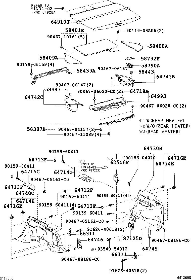 64993-48020 BOX, DECK FLOOR, REAR product image