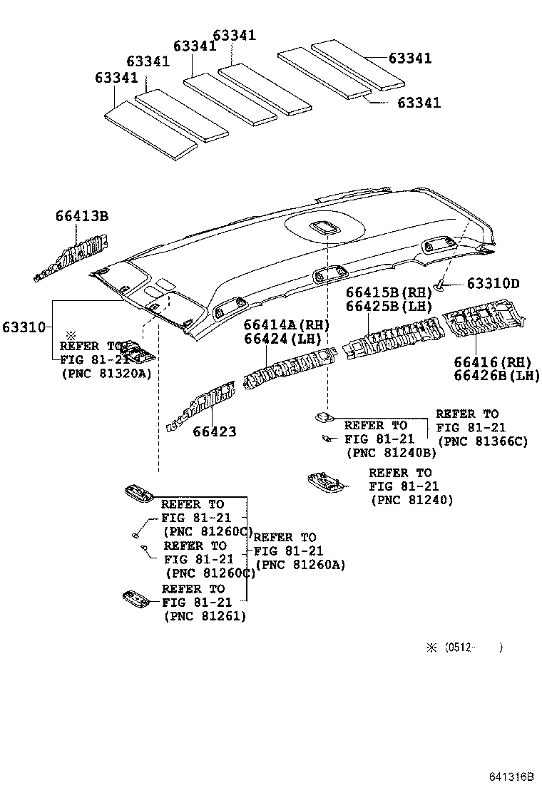 66414-68010 SPACER, SIDE RAIL, REAR RH product image