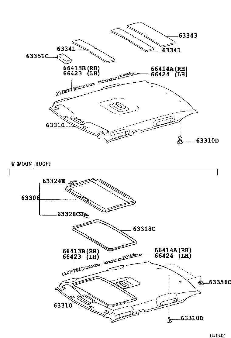 66423-02250 SPACER, SIDE RAIL, FRONT LH product image