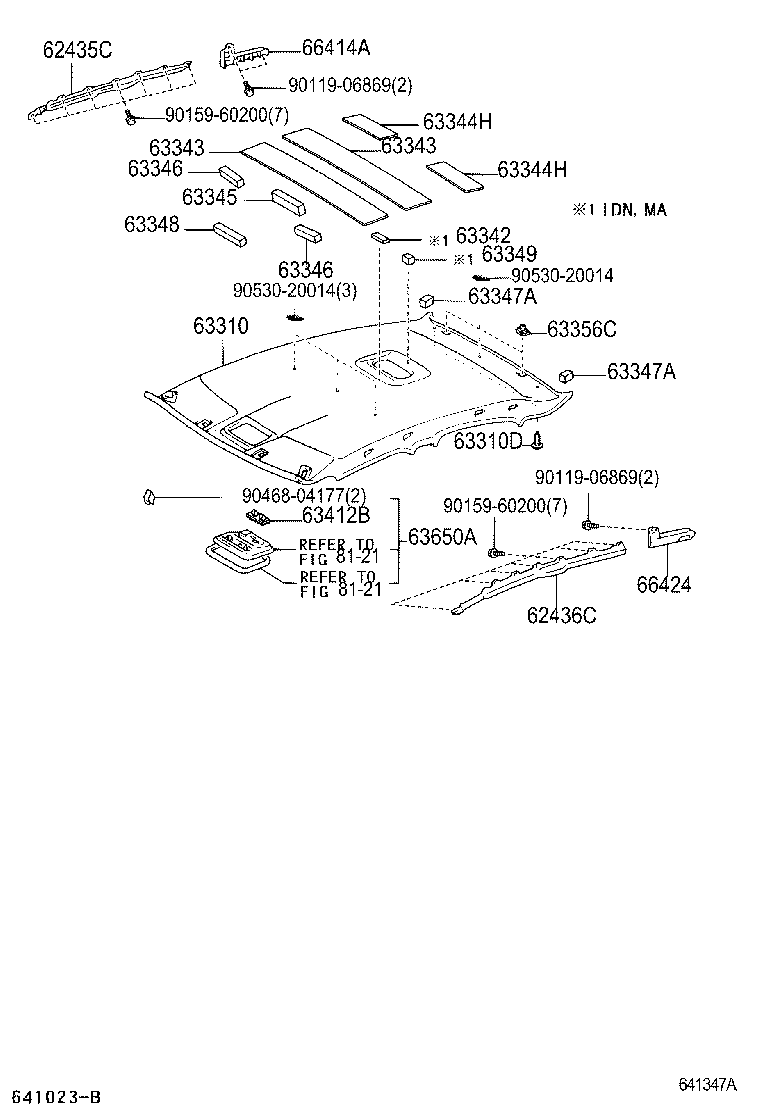 66414-06010 SPACER, SIDE RAIL, REAR RH product image