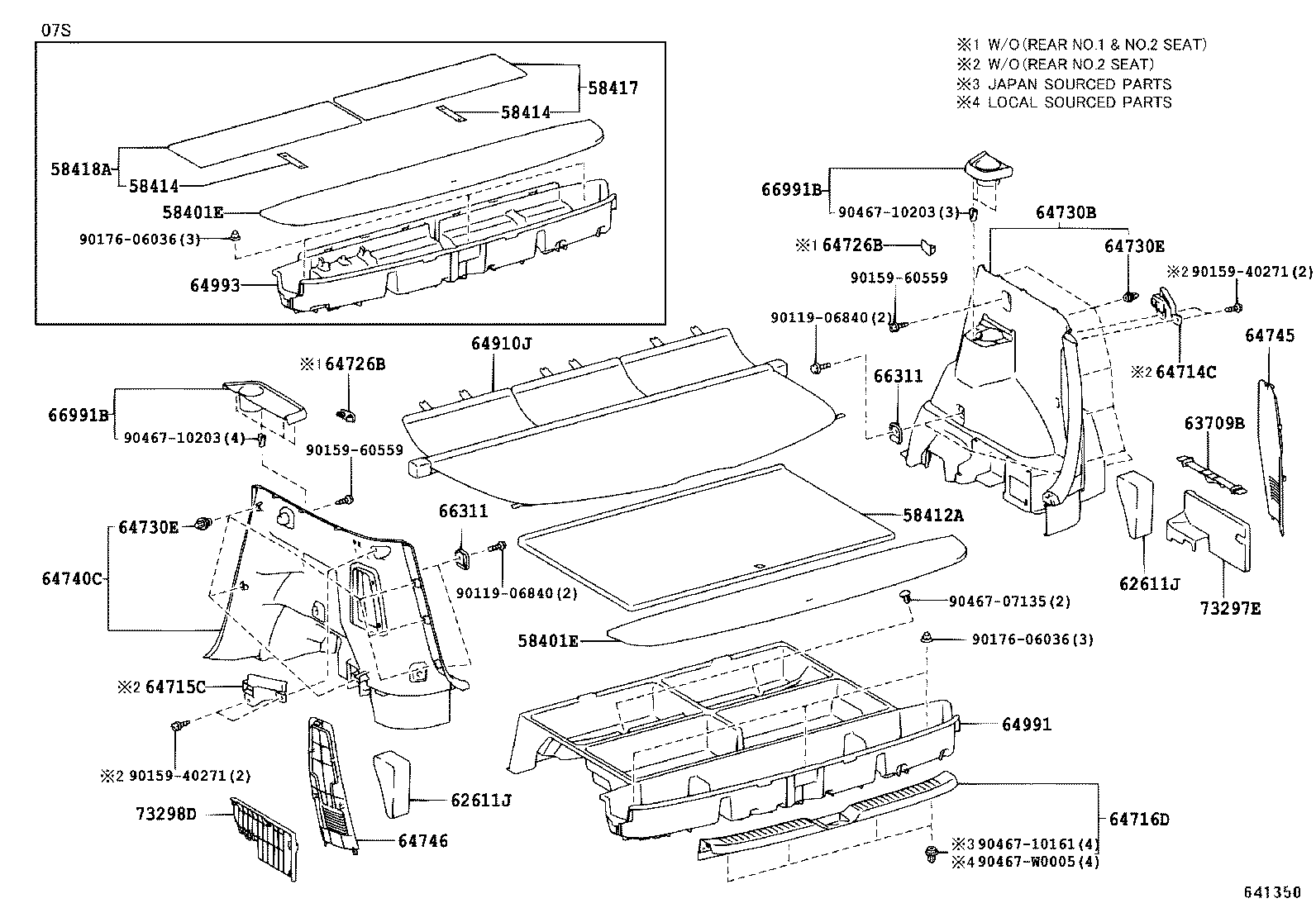 62611-0F010 PAD, QUARTER WHEEL HOUSE product image