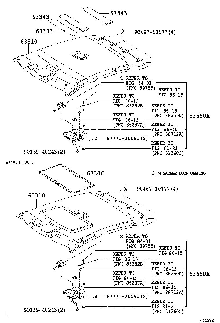 63650-33010-B0 BOX ASSY, ROOF CONSOLE product image