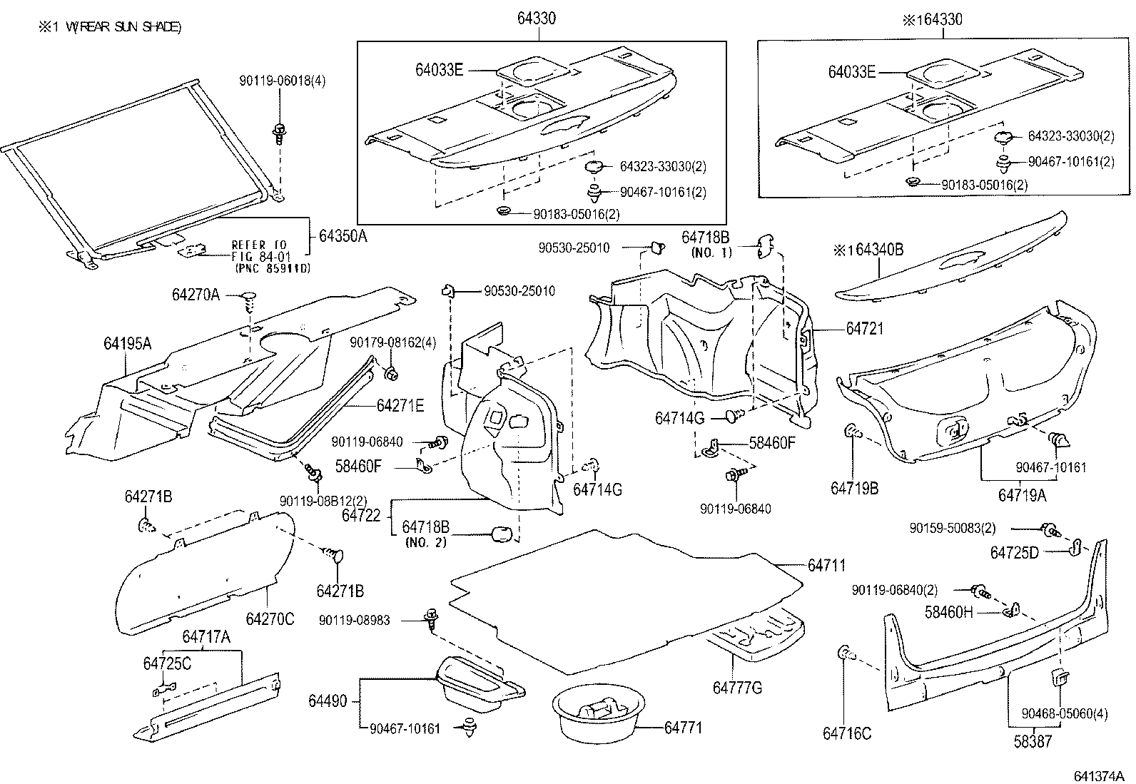 Toyota 58387-33080 PLATE, REAR FLOOR FINISH