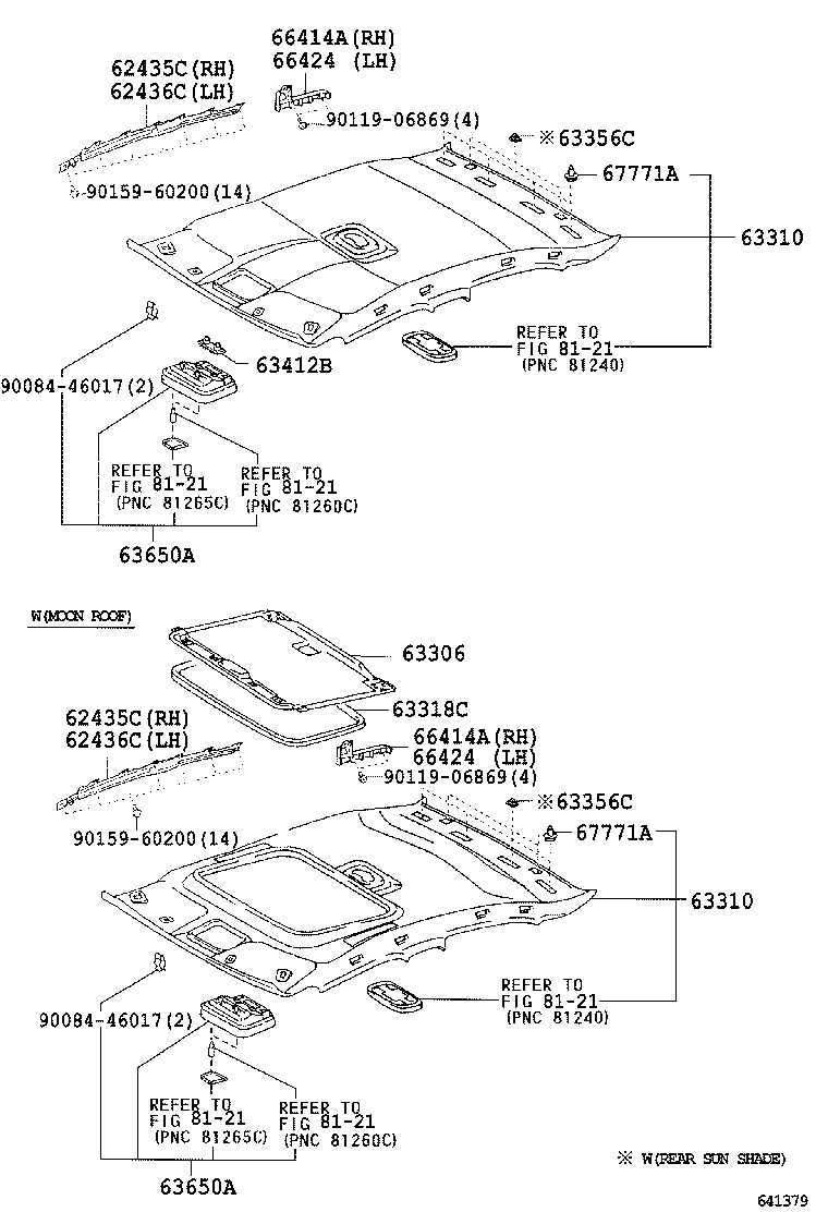 63347-33010 PAD, ROOF SILENCER, NO.7 product image