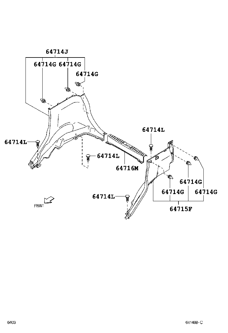 62630-B1010-B0 COVER, DECK SIDE TRIM, RH product image