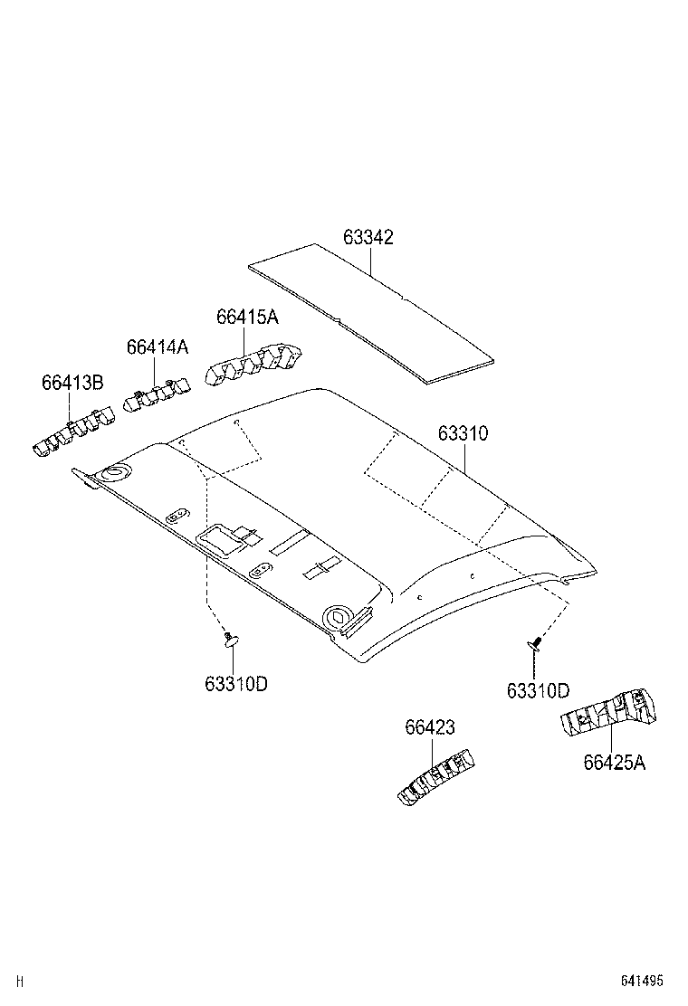 62653-0K080 PACKING (FOR ROOF HEADLINING) product image