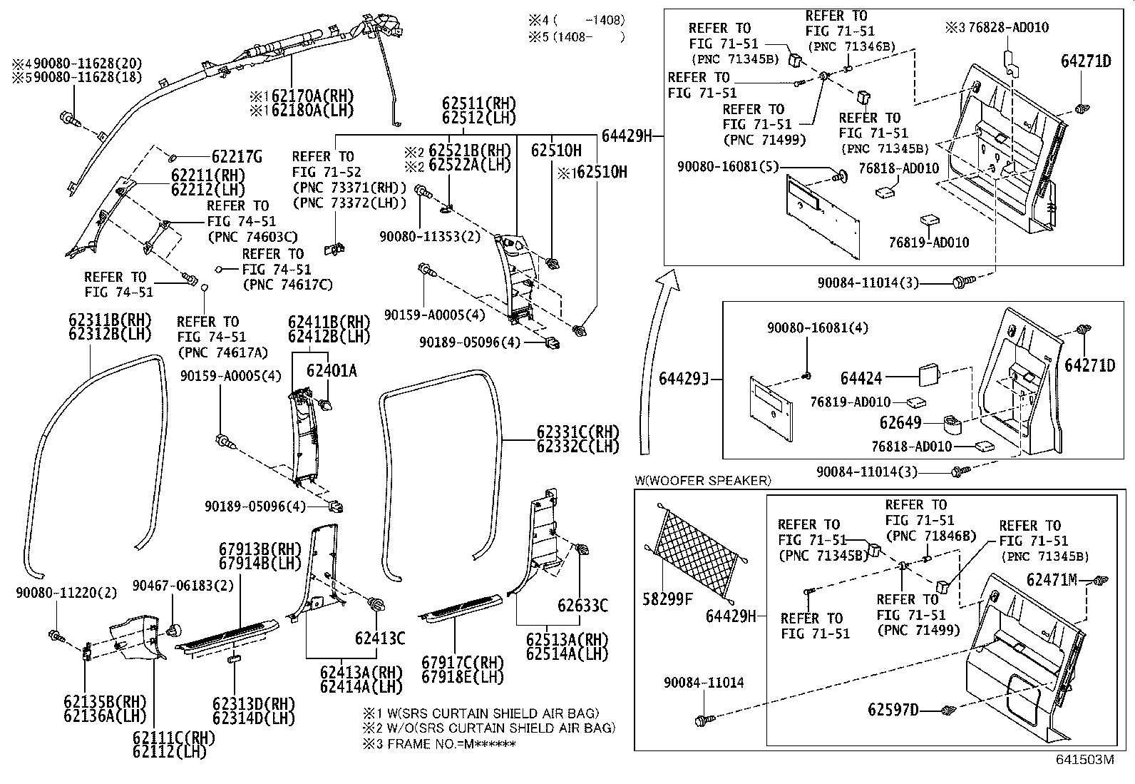 Toyota 62211-04060-E1 GARNISH, FRONT PILLAR, RH