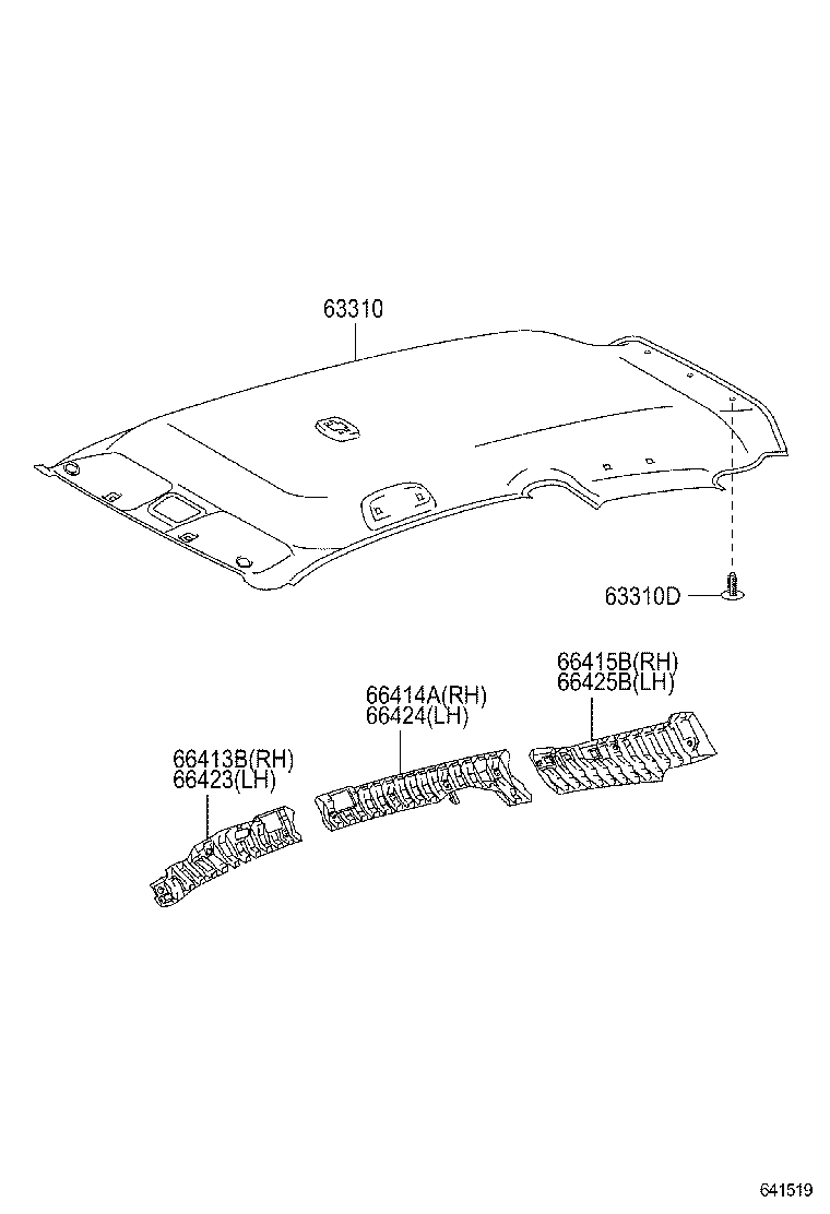 66413-52170 SPACER, SIDE RAIL, FRONT RH product image