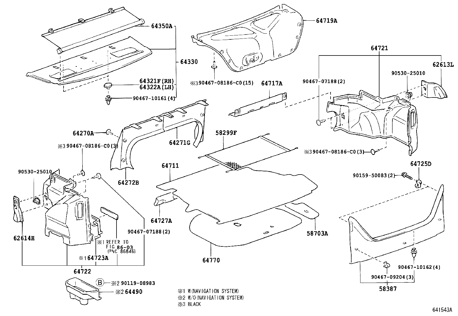 64350-33010 SHADE ASSY, REAR WINDOW product image