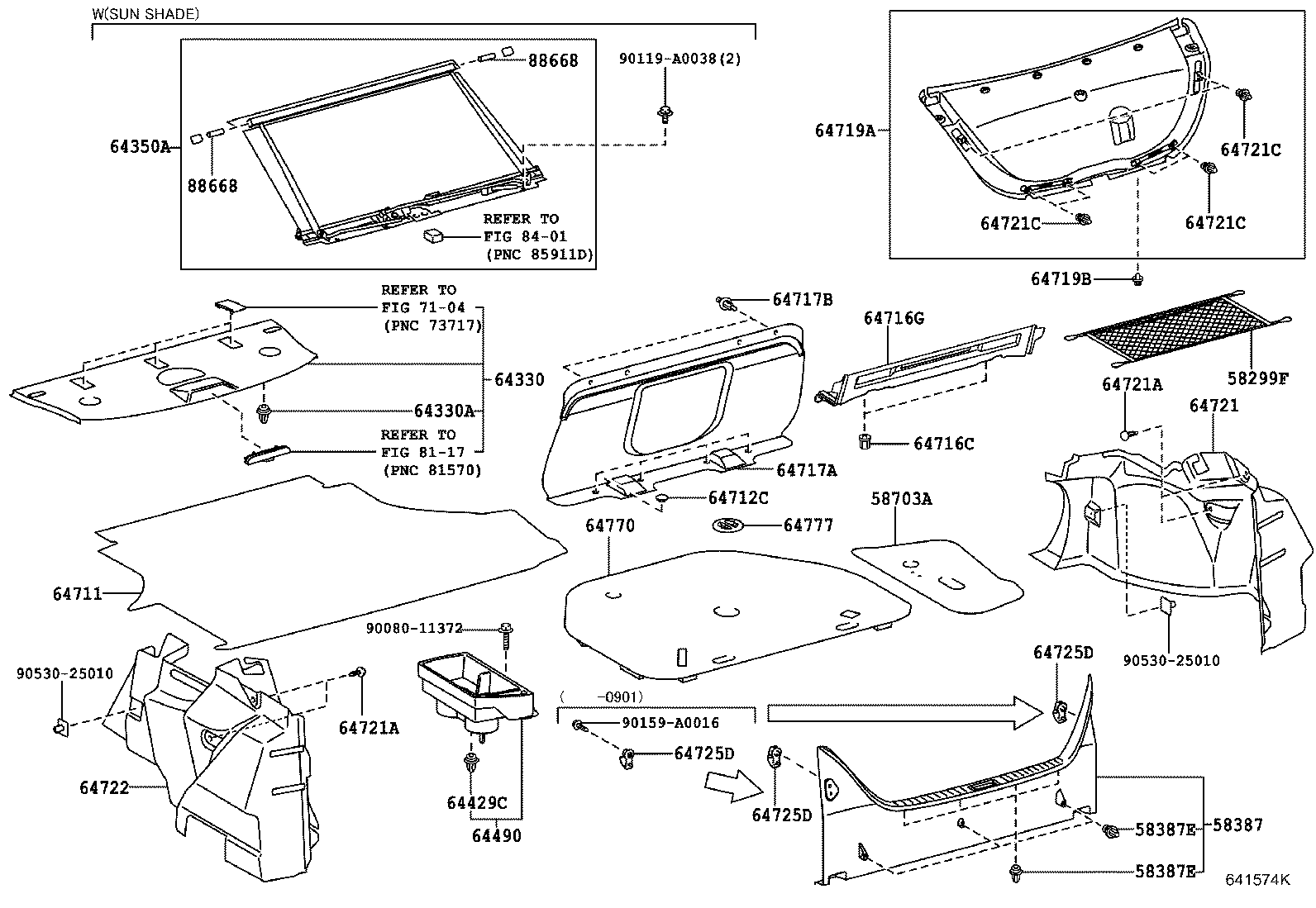 Toyota 58387-AC040 PLATE, REAR FLOOR FINISH
