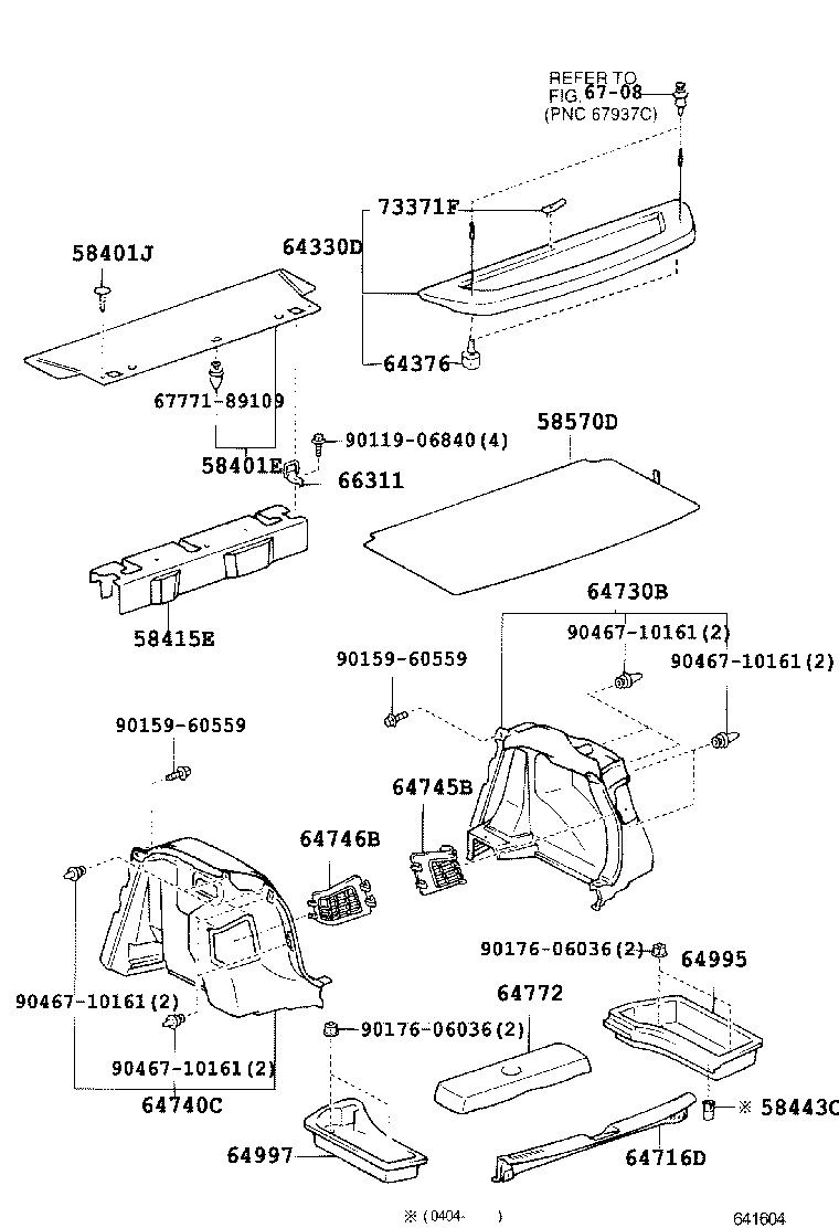 58415-13060 BOARD, REAR FLOOR, NO.1 product image