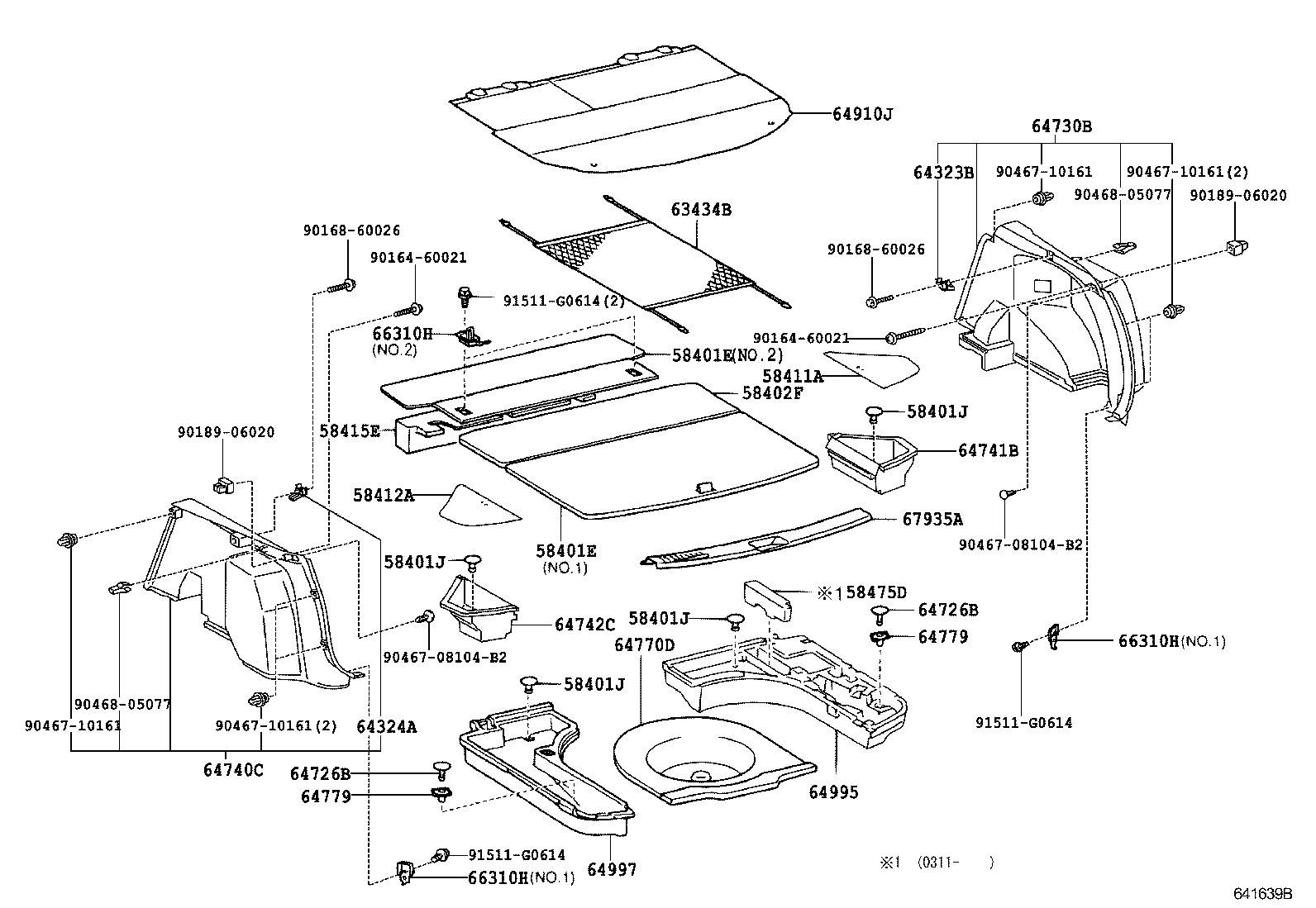 64995-21010 BOX, DECK FLOOR, RH product image