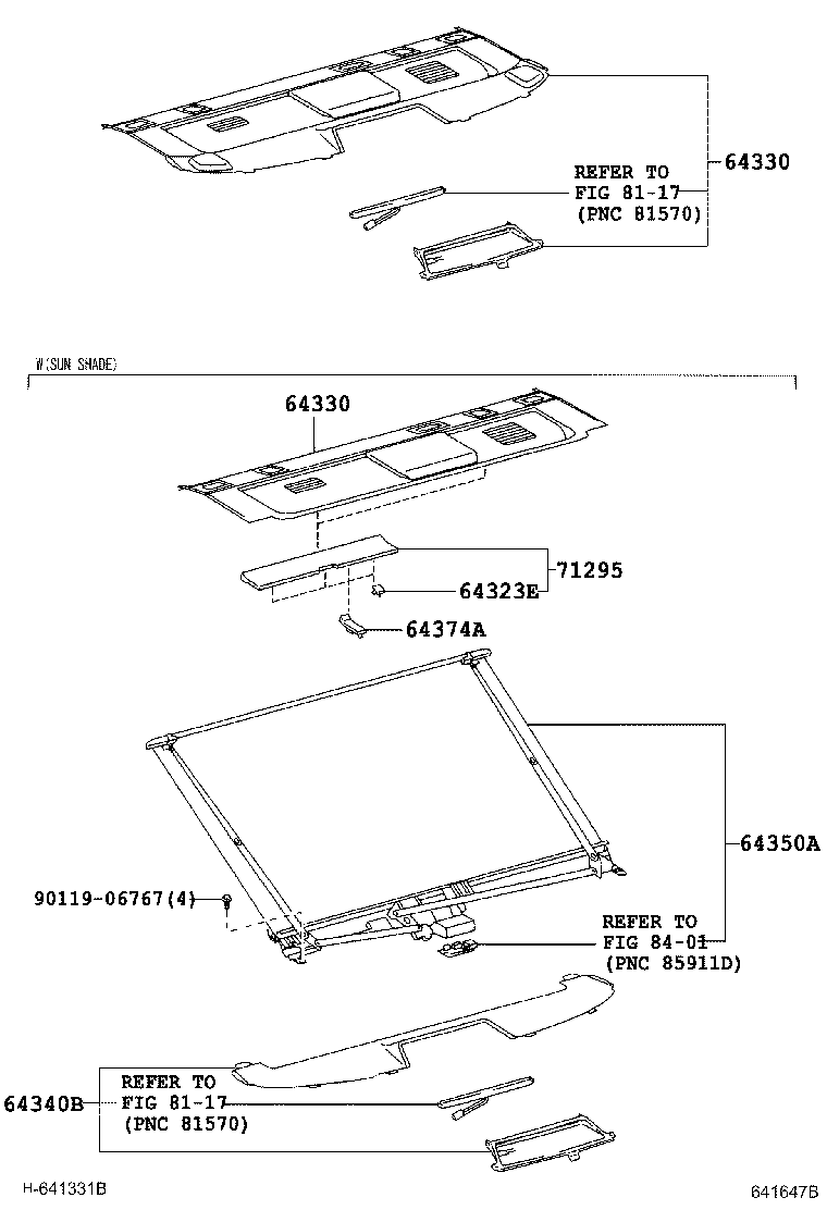 64334-0N010 PAD, PACKAGE TRAY TRIM product image
