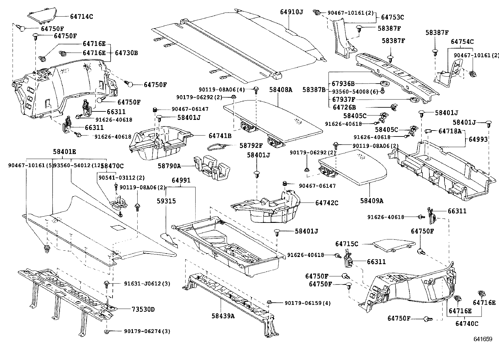 64991-48030 BOX, DECK FLOOR, FRONT product image