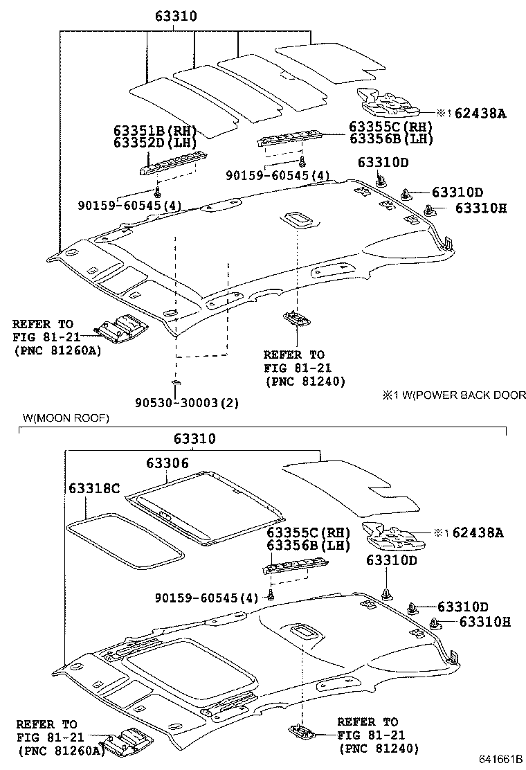 63301-48350-B0 HEADLINING ASSY, ROOF product image
