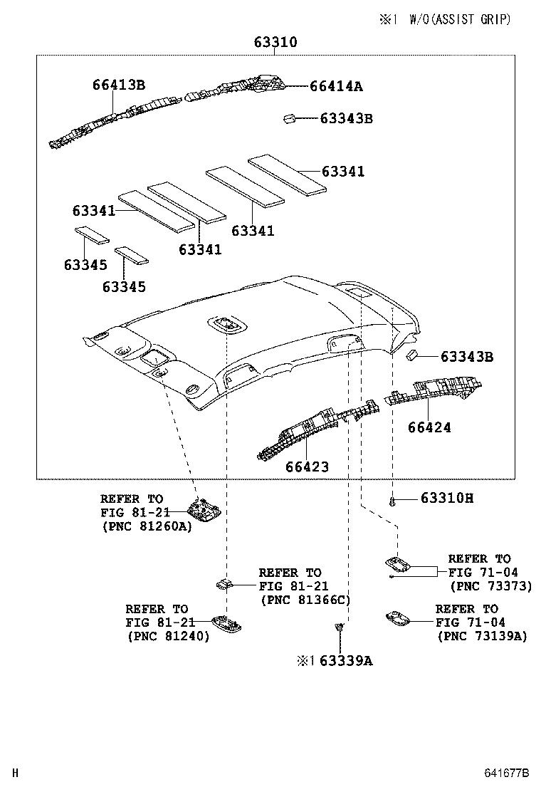 63345-52030 PAD, ROOF SILENCER, NO.5 product image