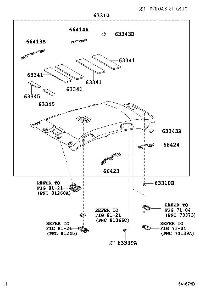 63345-52030 PAD, ROOF SILENCER, NO.5 product image