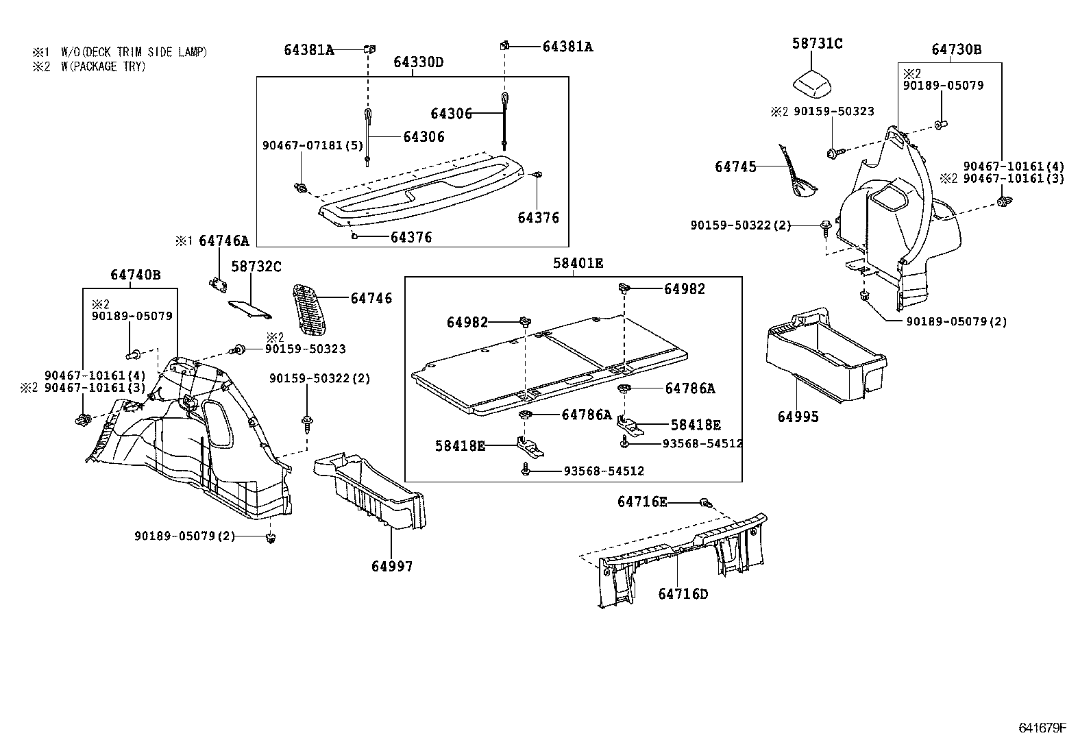 64730-52290-B0 PANEL ASSY, DECK TRIM SIDE, RH product image