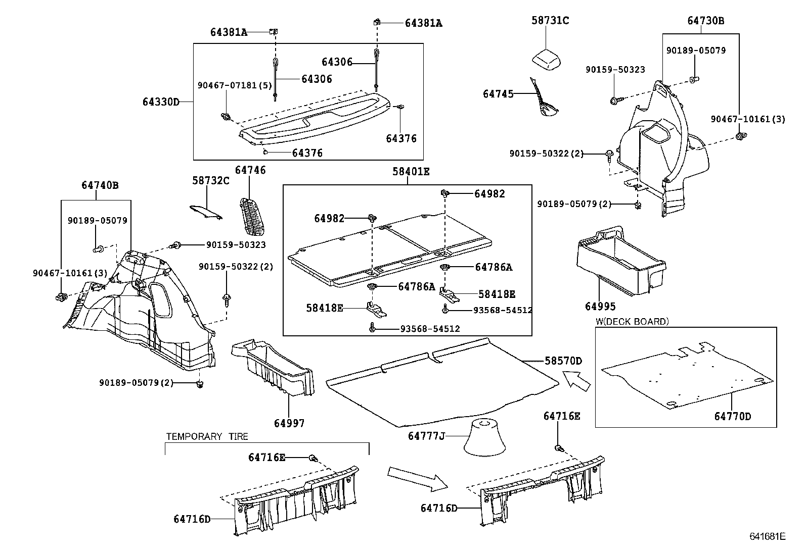 64771-52160 COVER ASSY, SPARE WHEEL product image