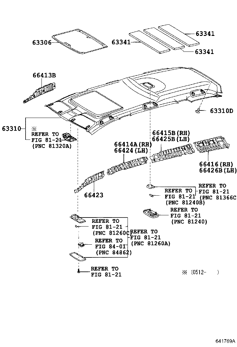 66414-68010 SPACER, SIDE RAIL, REAR RH product image