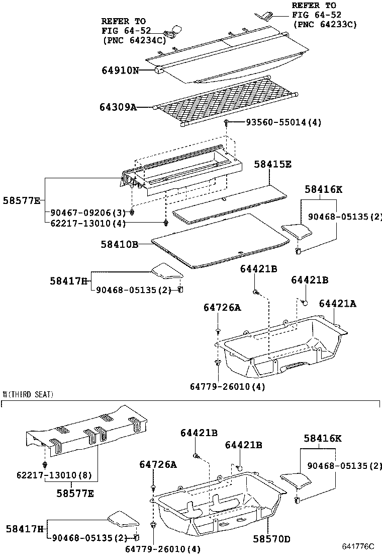Toyota 58571-42090 TRAY, LUGGAGE COMPARTMENT