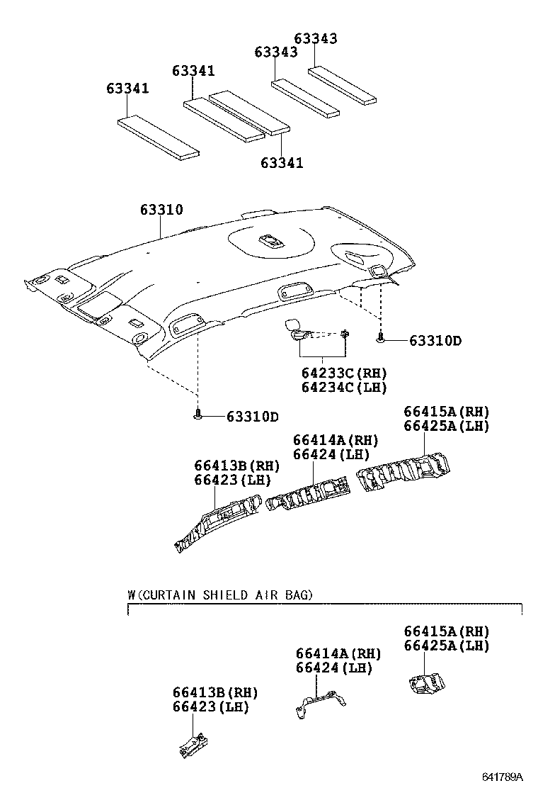 66414-42130 SPACER, SIDE RAIL, REAR RH product image