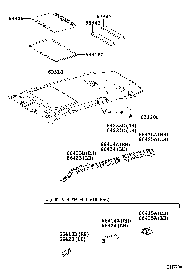 66414-42130 SPACER, SIDE RAIL, REAR RH product image
