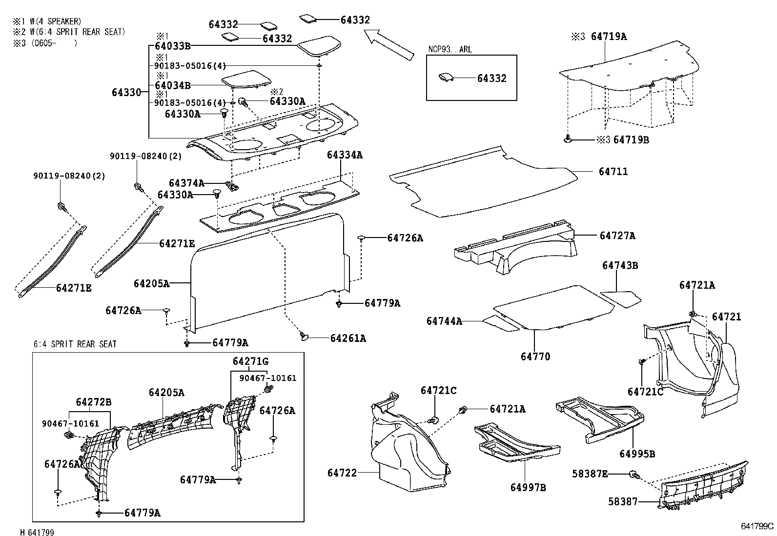 64334-52030 PAD, PACKAGE TRAY TRIM product image