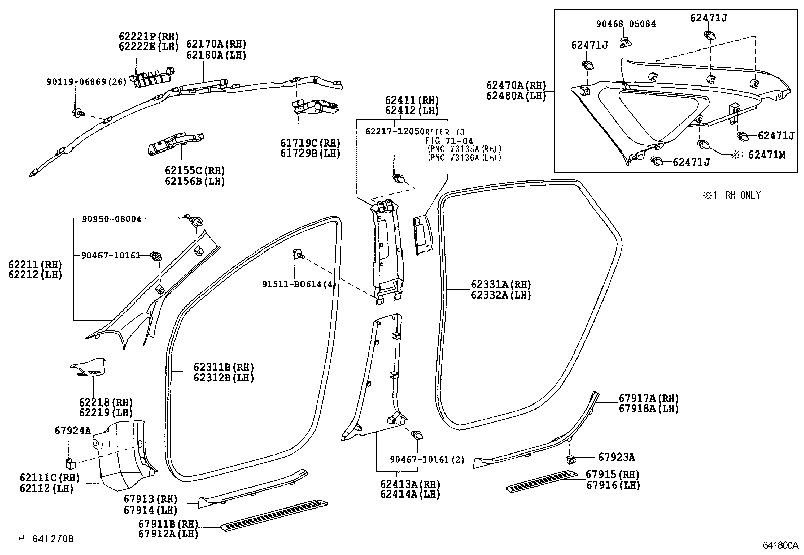 67913-47030-B0 PLATE, FRONT DOOR SCUFF, RH product image