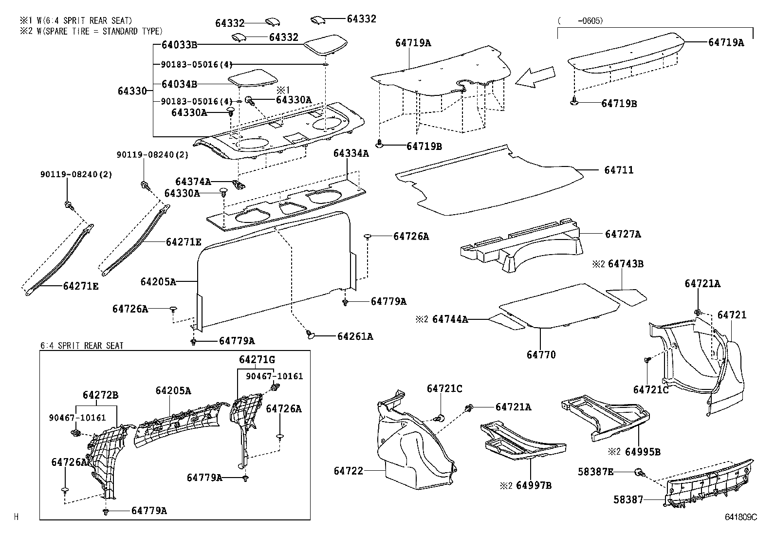 Toyota 58387-52030-B0 PLATE, REAR FLOOR FINISH
