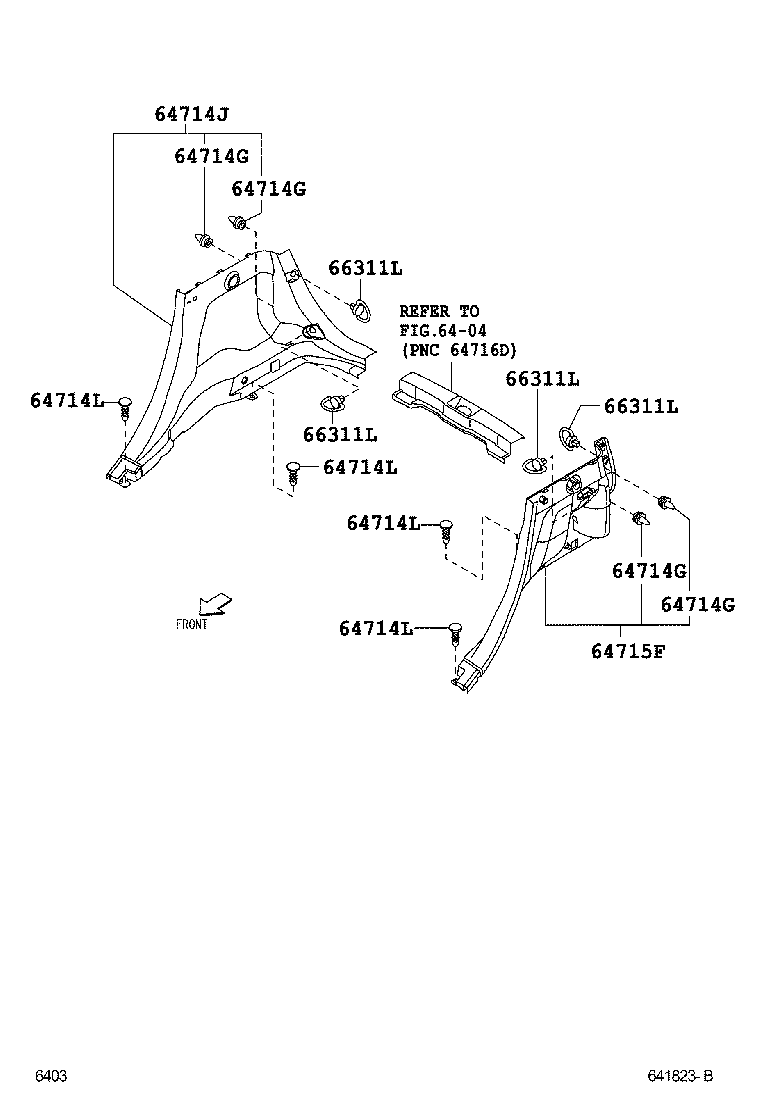 62640-B1070-B0 COVER, DECK SIDE TRIM, LH product image
