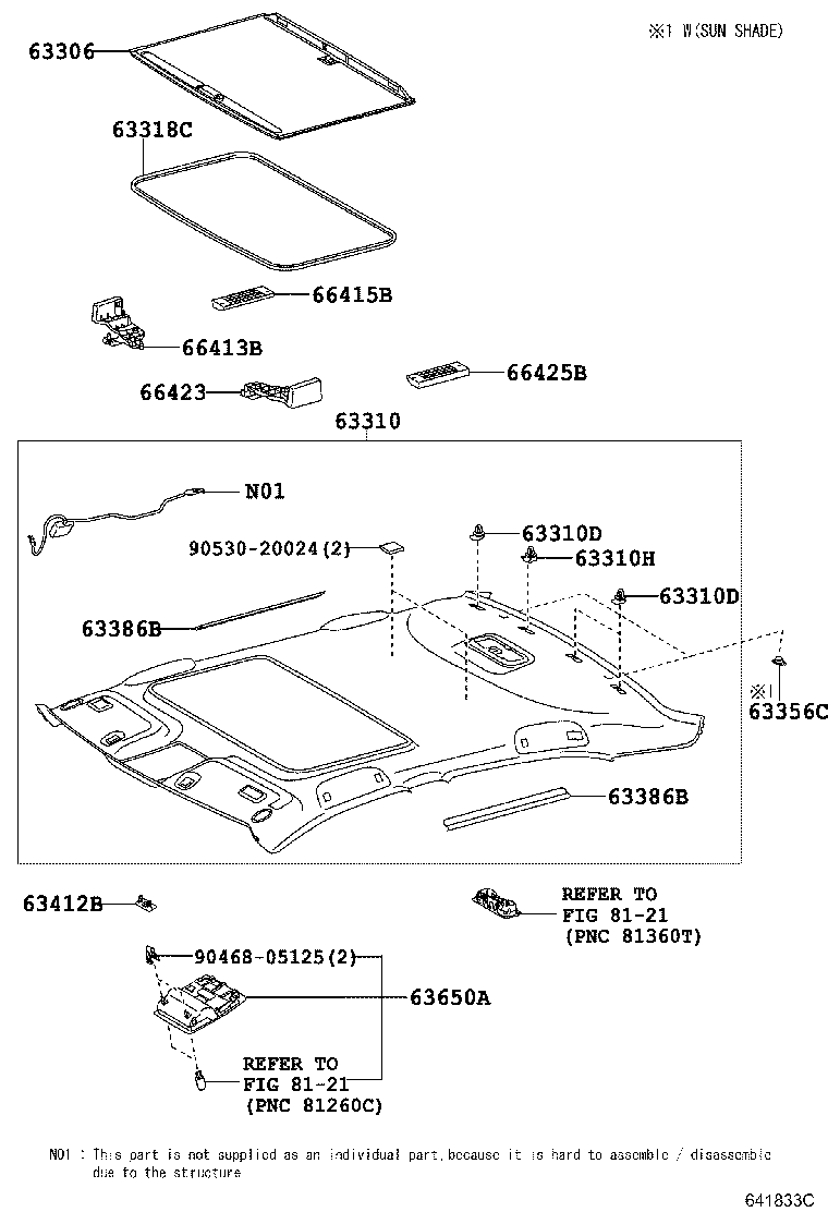 66415-33040 SPACER, SIDE RAIL, REAR NO.2 RH product image