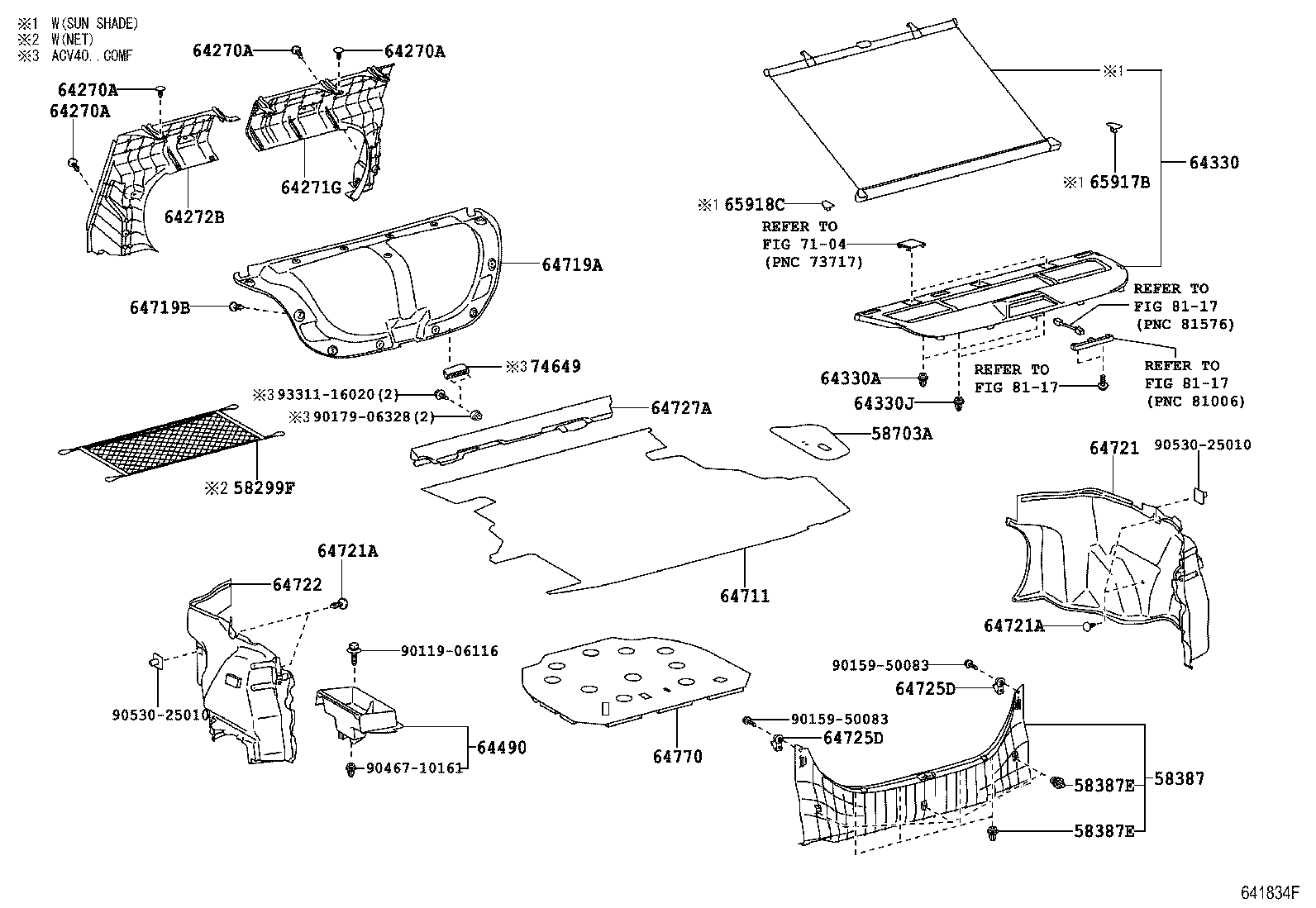 64770-33101 COVER ASSY, SPARE WHEEL product image
