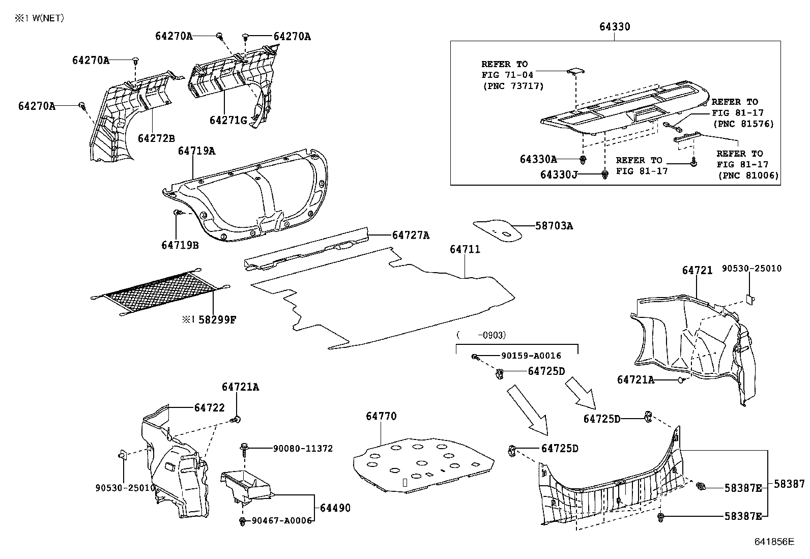 Toyota 58387-06060 PLATE, REAR FLOOR FINISH