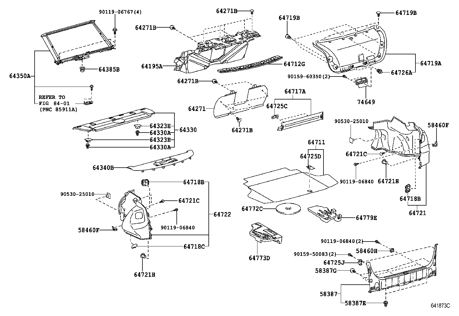 64350-33071 SHADE ASSY, REAR WINDOW product image