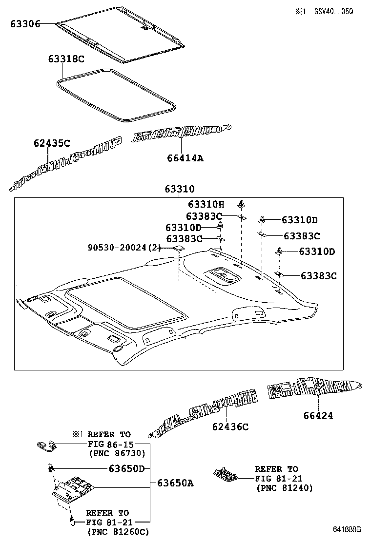63344-06090 PAD, ROOF SILENCER, NO.4 product image
